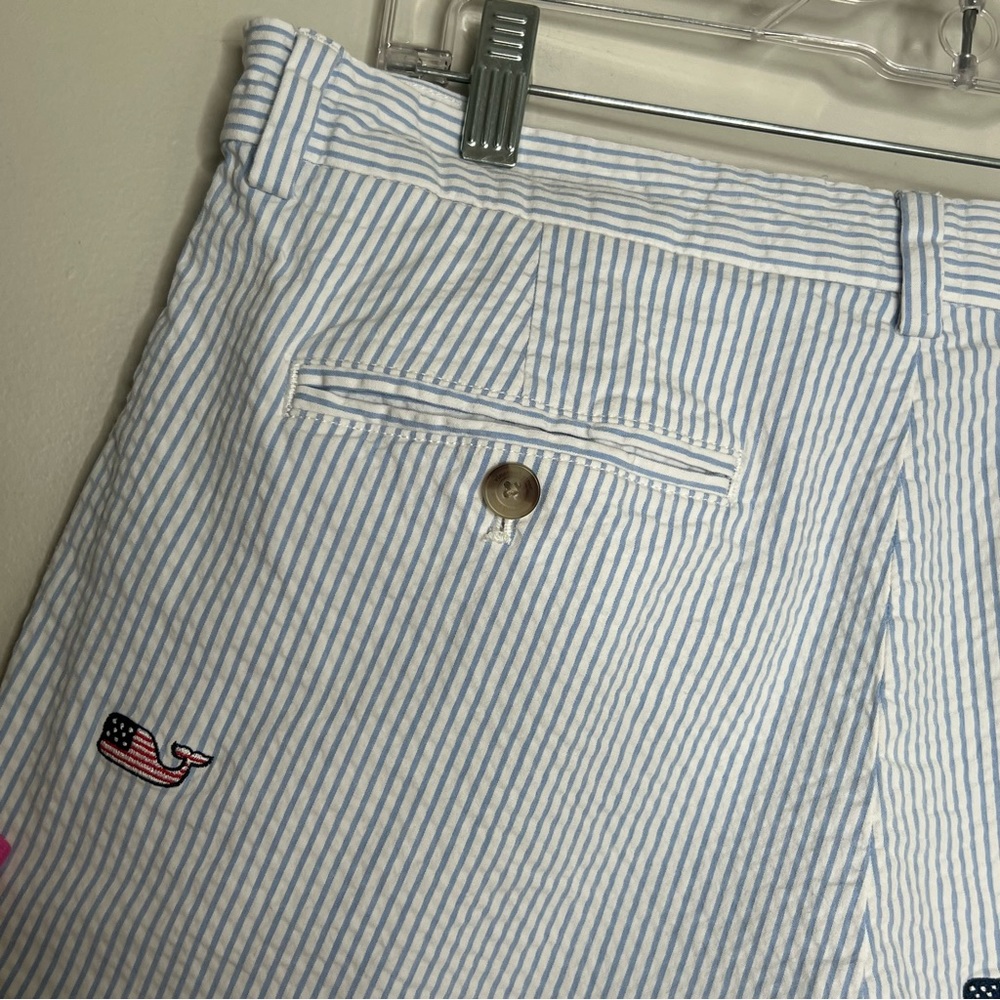 Vineyard Vines Men’s Seersucker Patriotic American Flag Breaker Short Size 32 - Picture 11 of 14